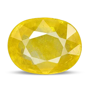 Premium Natural Yellow Sapphire (Pukhraj) at Gemjohri